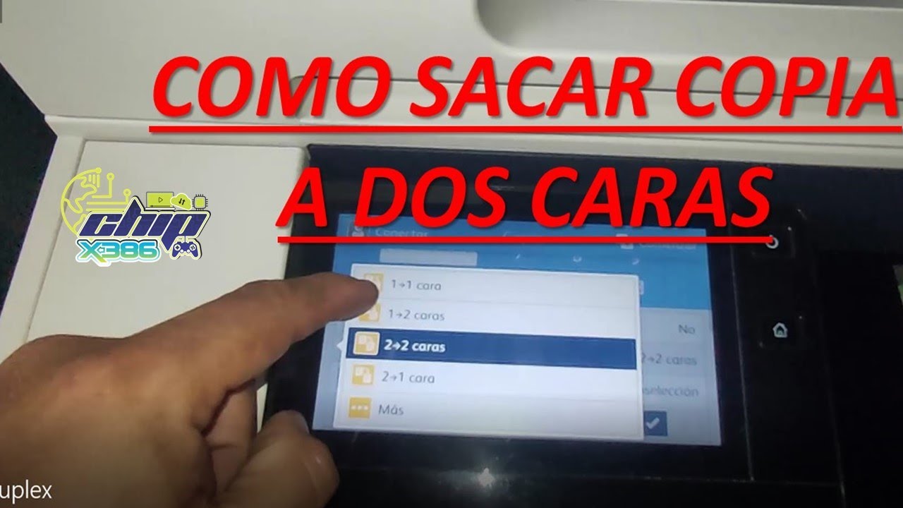 Como sacar la copia a dos caras. En equipos versalink xerox.