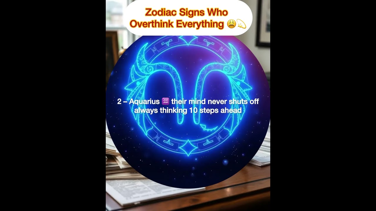 Zodiac Signs Who Overthink Everything 😩💫 ZodiacSigns #AstrologyTalk #Overthinking #zodiacvibes