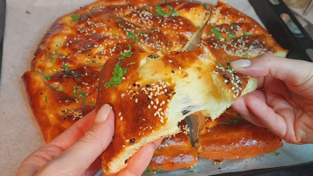 Рецепт Пидэ с картофелем. Турцкая выпечка. Турецкая кухня. Турецкие рецепты от Елены Драган