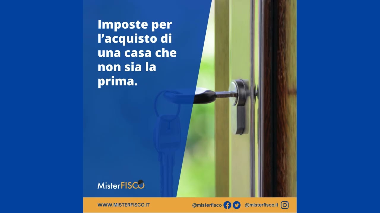 Imposte per l’acquisto di una casa che non sia la prima