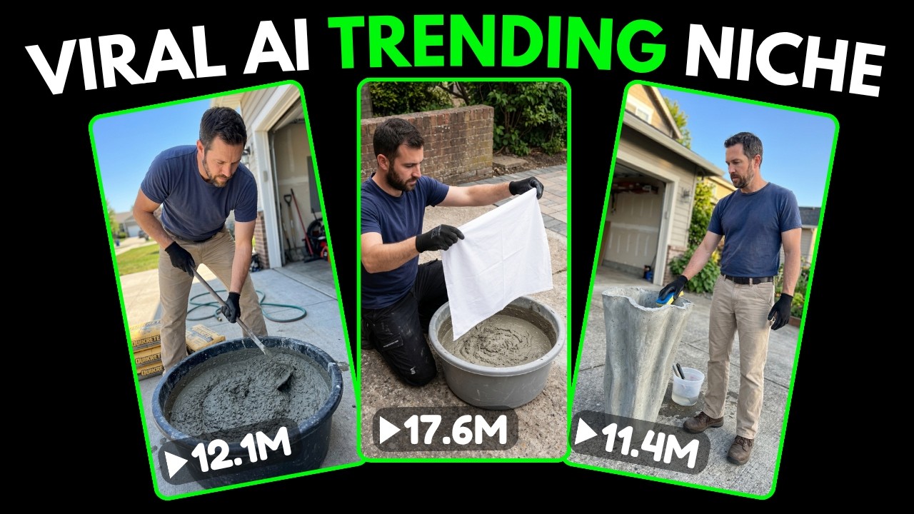 How To Make Viral DIY Cement Planter Videos Using AI