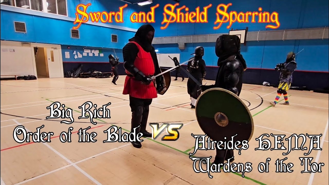 Sword and Shield Sparring - Big Rich or Order of the Blade vs Atreides HEMA of Wardens of the Tor