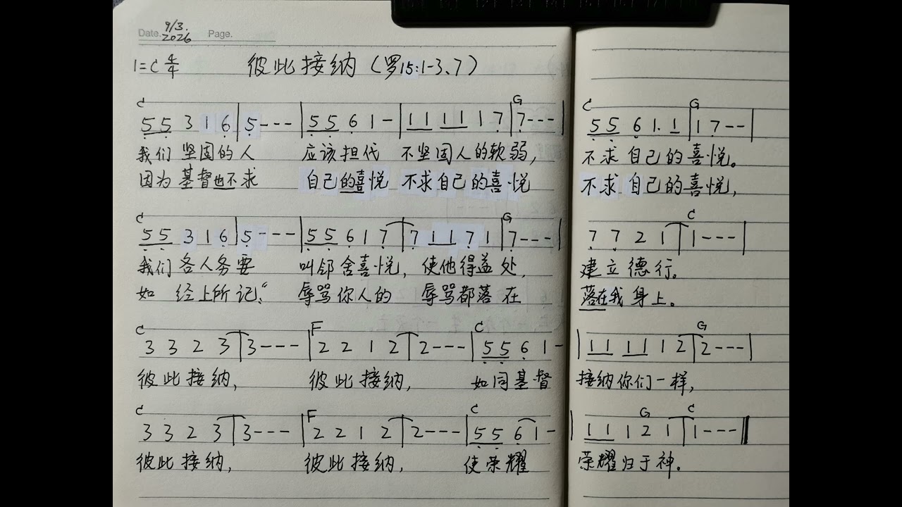 彼此接纳（罗15:1-3、7）