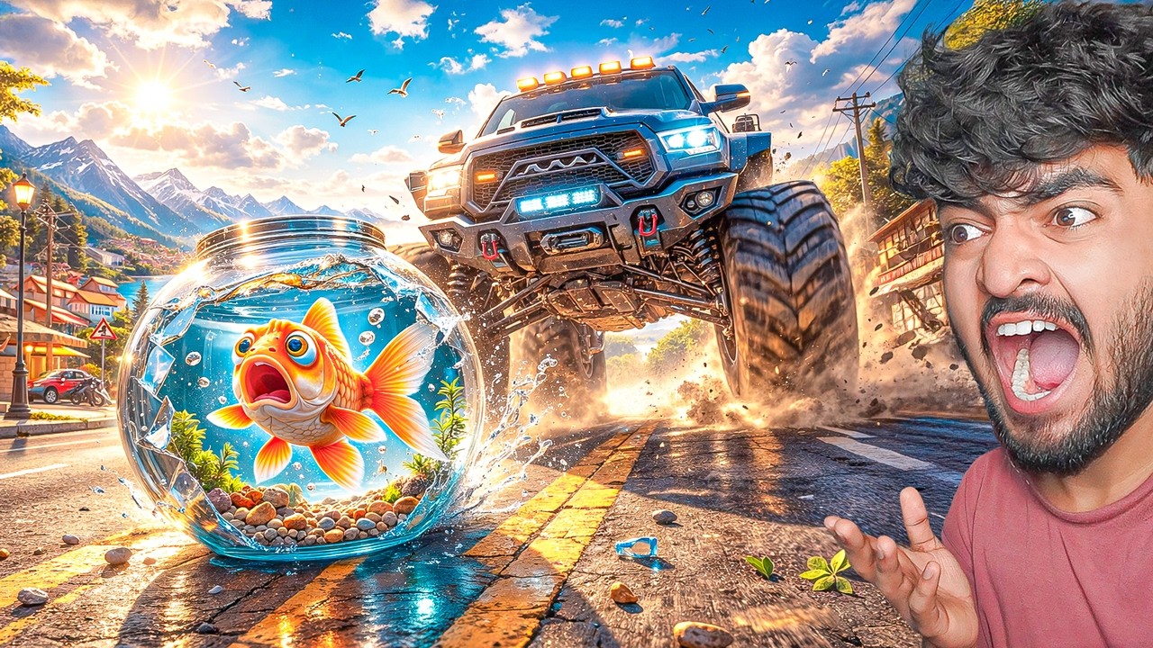 I ESCAPED MY BOWL AND SURVIVED THE CITY AS A FISH! | I AM FISH GAMEPLAY #1