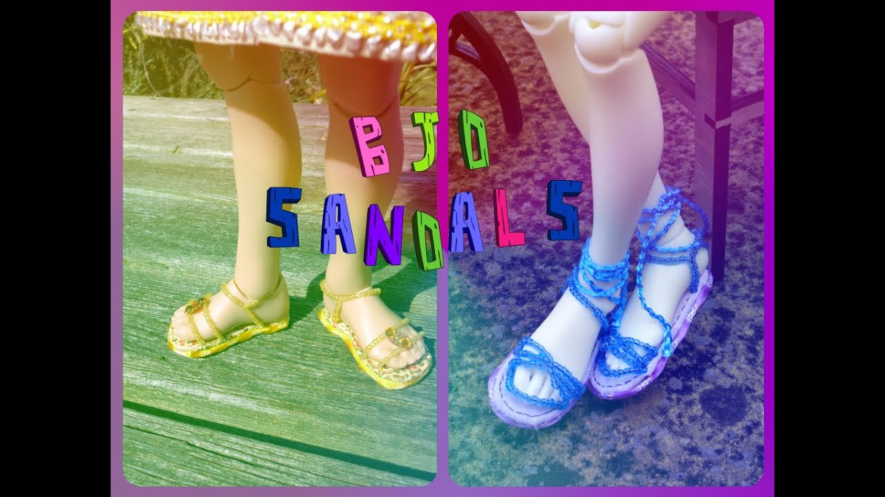 Making sandals for BJD doll. Easy project
