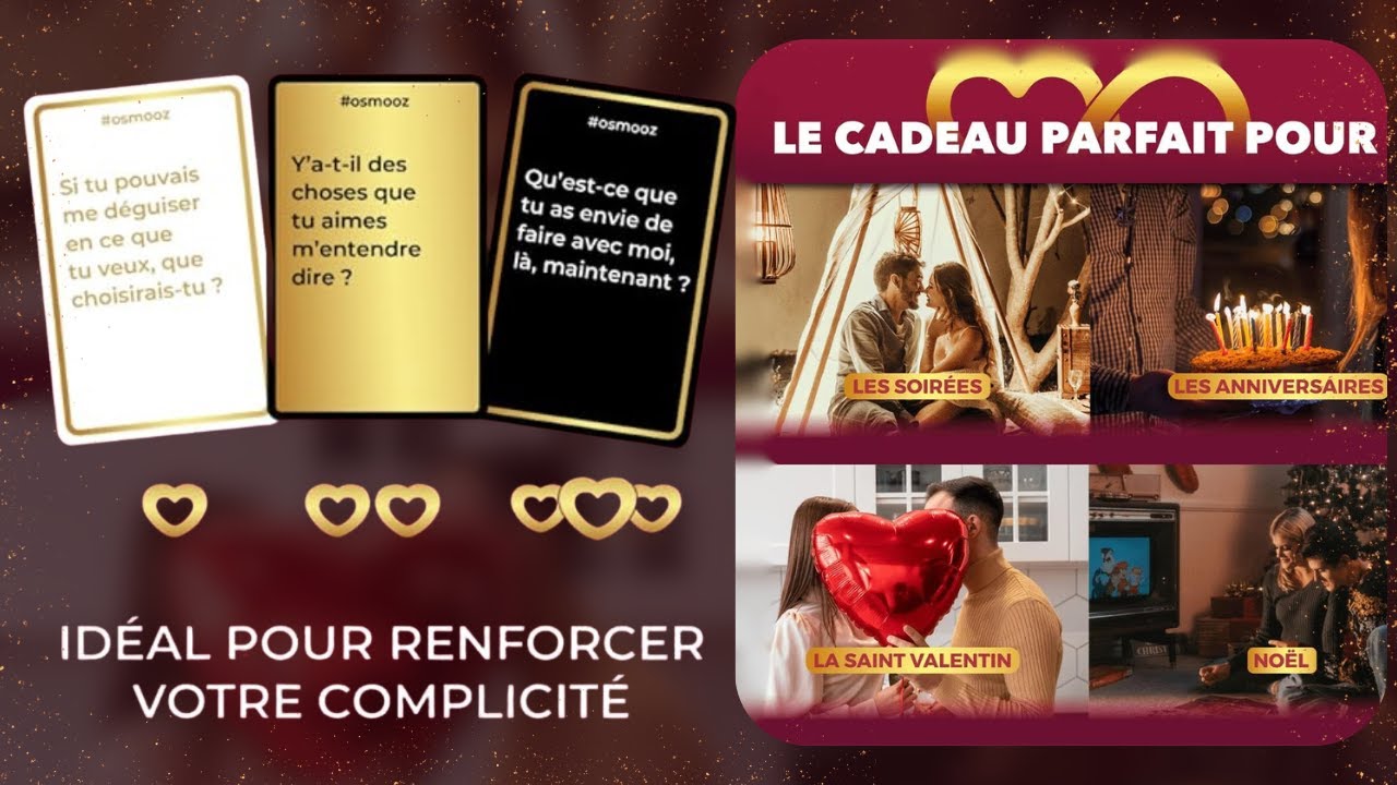 🔥 OSMOOZ Red - Le Jeu Parfait pour les Couples ! Idée Cadeau Saint-Valentin & Anniversaires 💖🎁