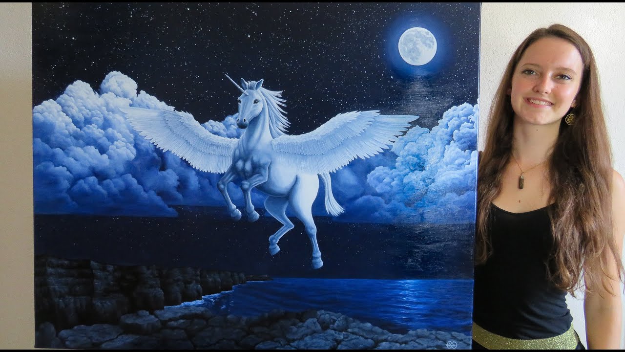 Pegasus Painting Process | Oil Painting