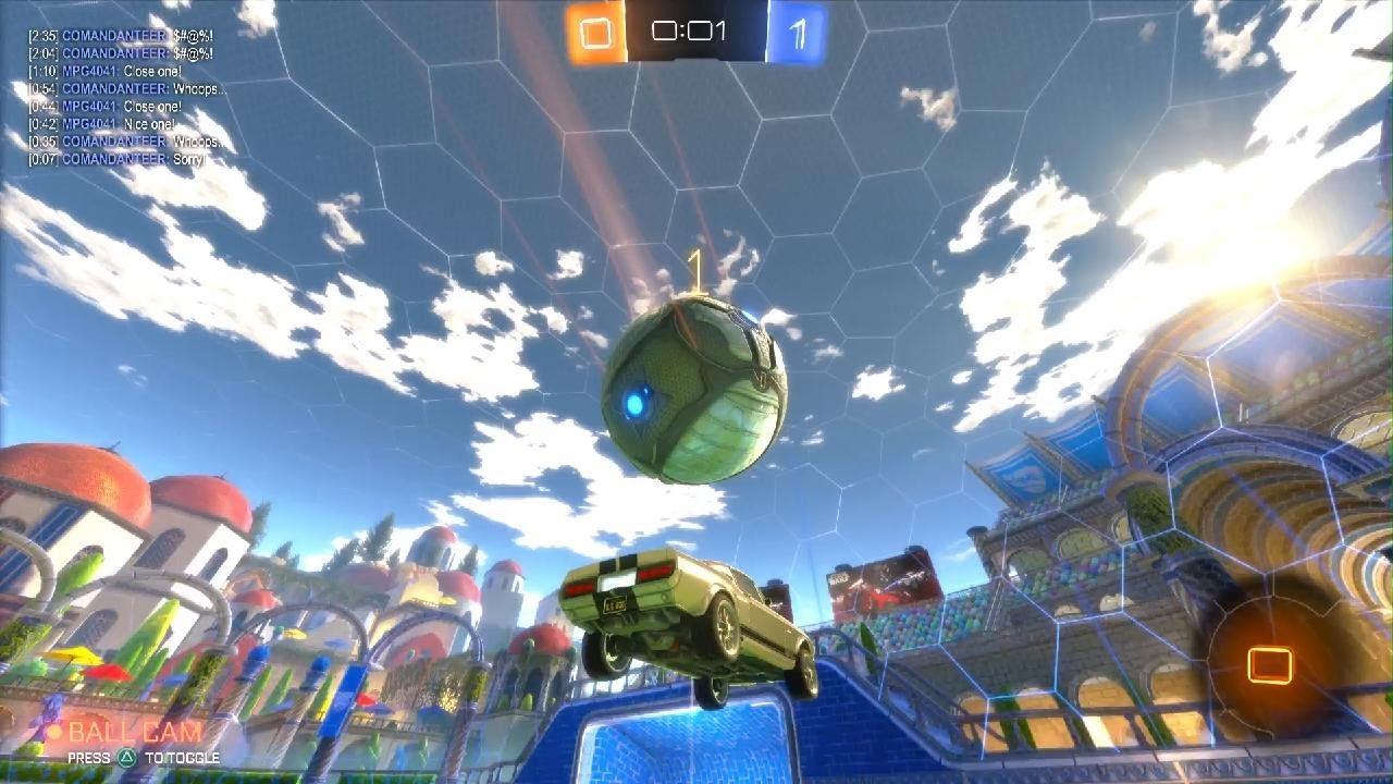 A gold level rocket league clip