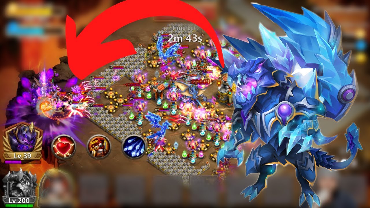 Pure F2P Using Serratica in Insane Dungeon 8 | Castle Clash
