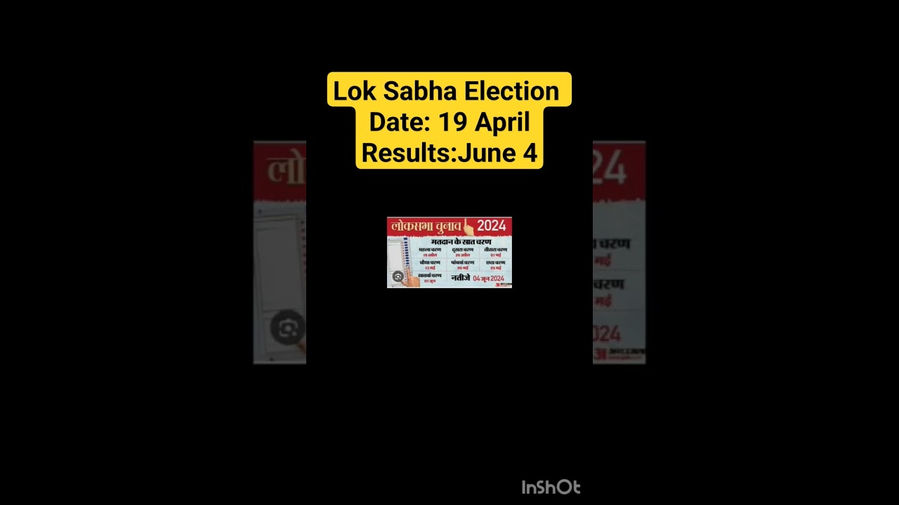 Lok Sabha Election 2024 Date Live #shorts #loksabhaelection2024