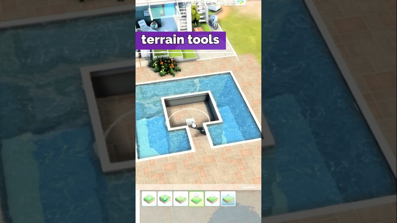 The Sims 4 Sunken Lounge Pool (pool ideas) #sims4sunken #sims4pool #sims4ideas