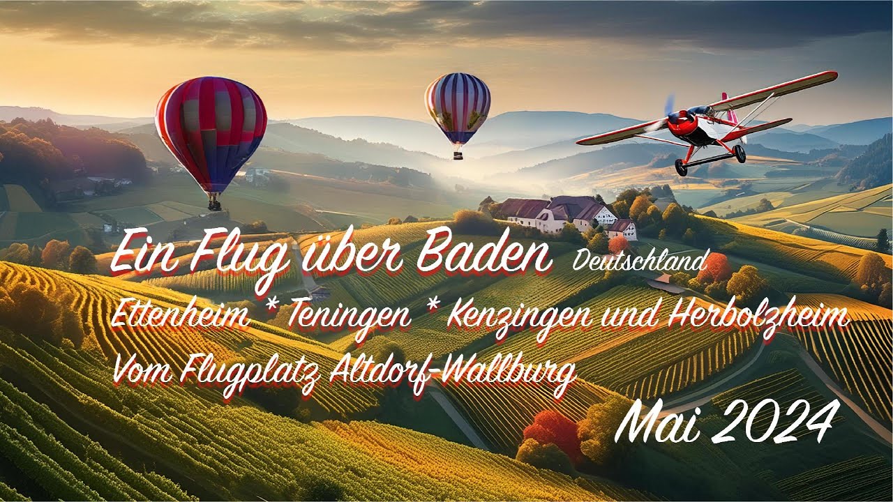 Mai Flug über Südbaden in Deutschland  #Ettenheim #Teningen #Herbolzheim #Kenzingen