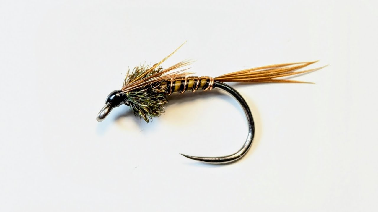 Pheasant Tail & Quill Body Mayfly Nymph.#flytying #flyfishing #nymphs #mayfly #troutflies #shotaflie