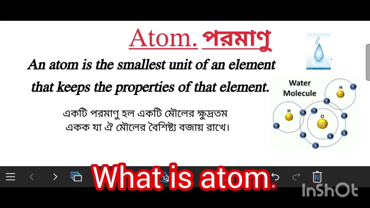 What is atom⚛️ ?  Concept of atom. 