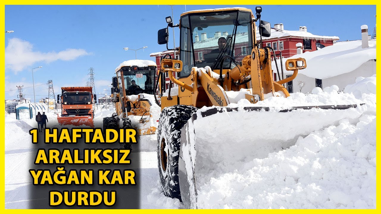 Bitlis'te Karla Mücadele Çalışmaları Sürüyor