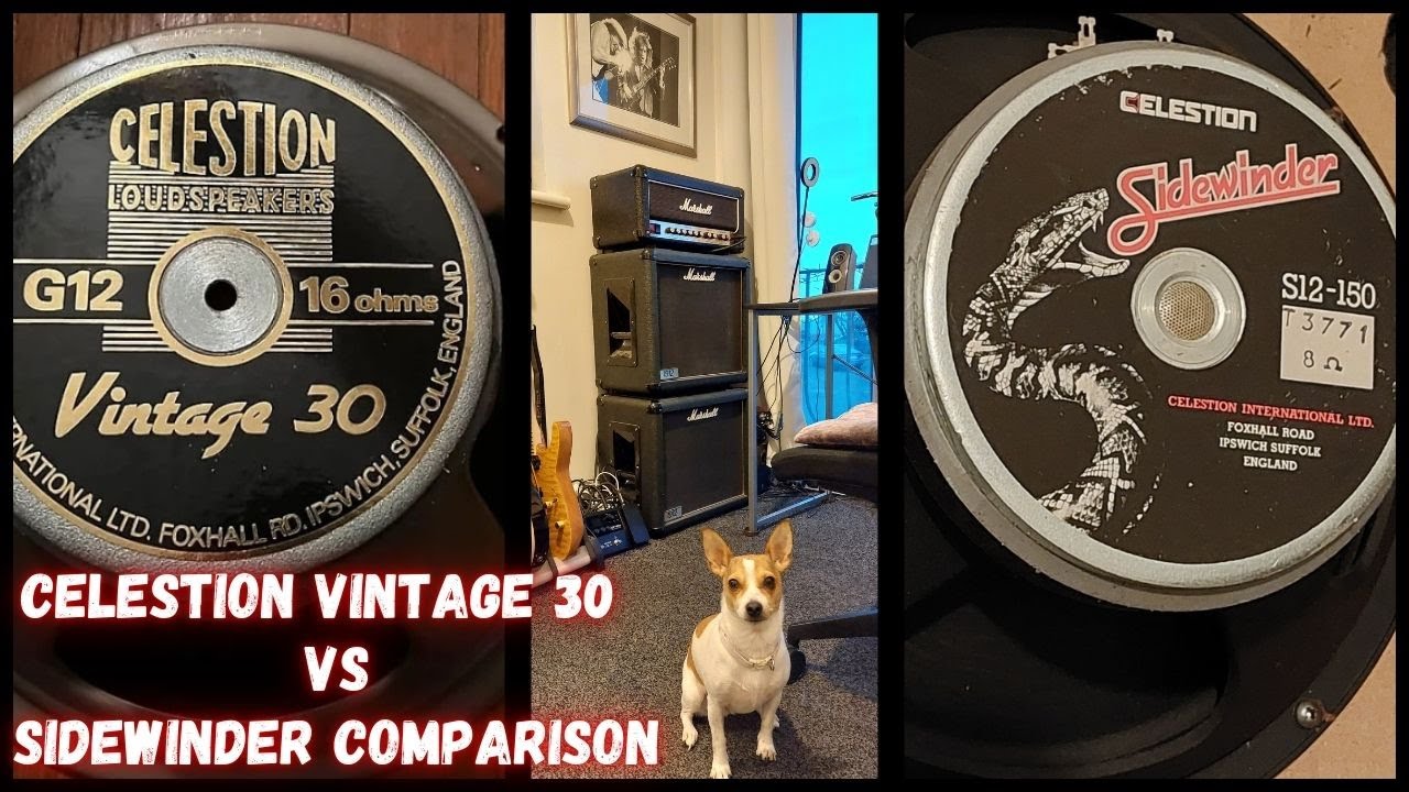 Celestion Vintage 30 vs Sidewinder S12-150, Marshall 1912 cab comparison