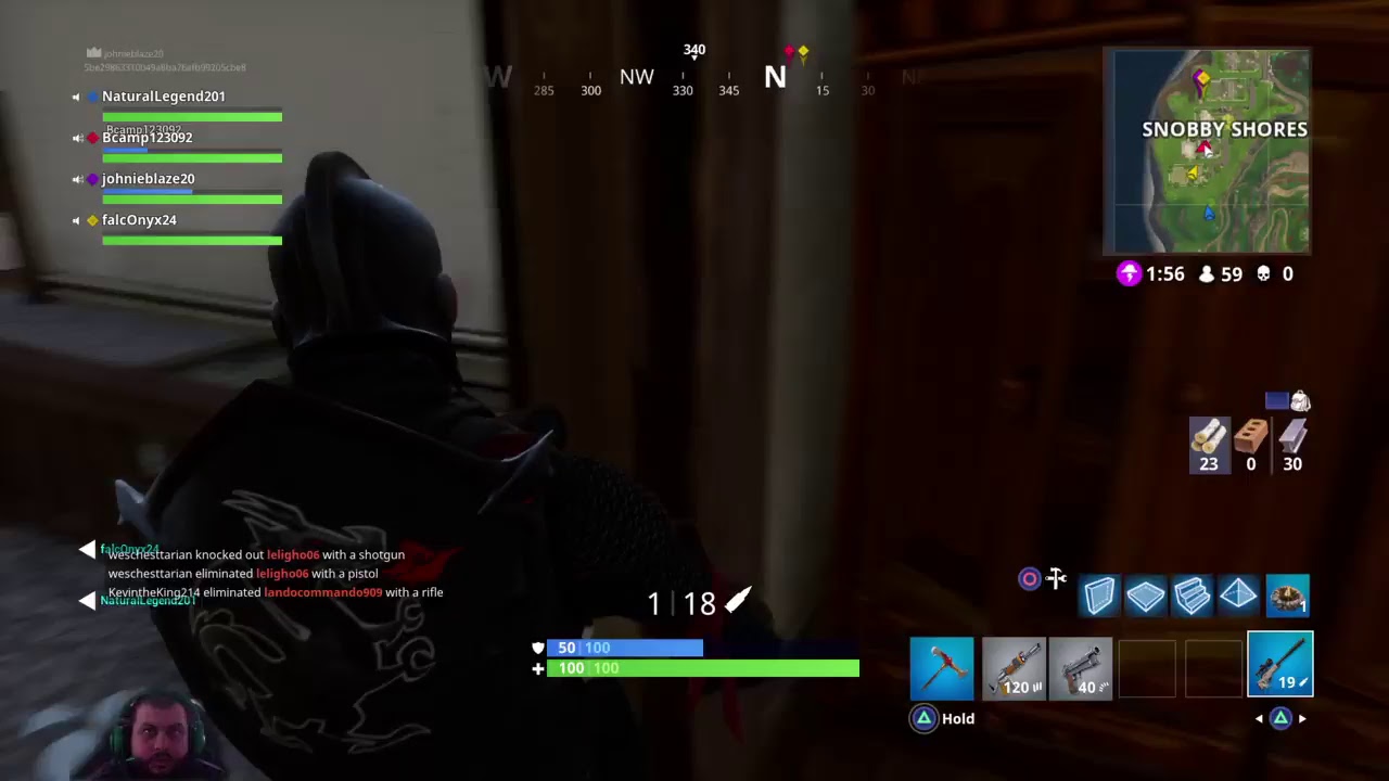 johnieblaze20 fortnite crossbow killer scar mini gun wins black knight subs welcome