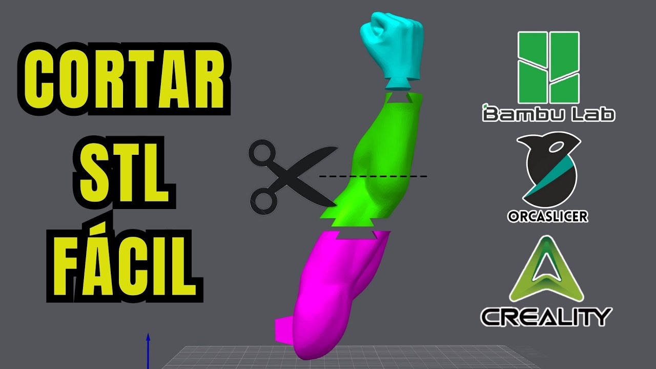 ✅La Forma Correcta de Cortar STL de Figuras Grandes para Impresión 3D