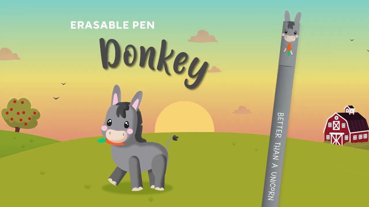 🐴✍🏼 ERASABLE PEN DONKEY: BETTER THAN A UNICORN 🐴✍🏼 #ErasablePens