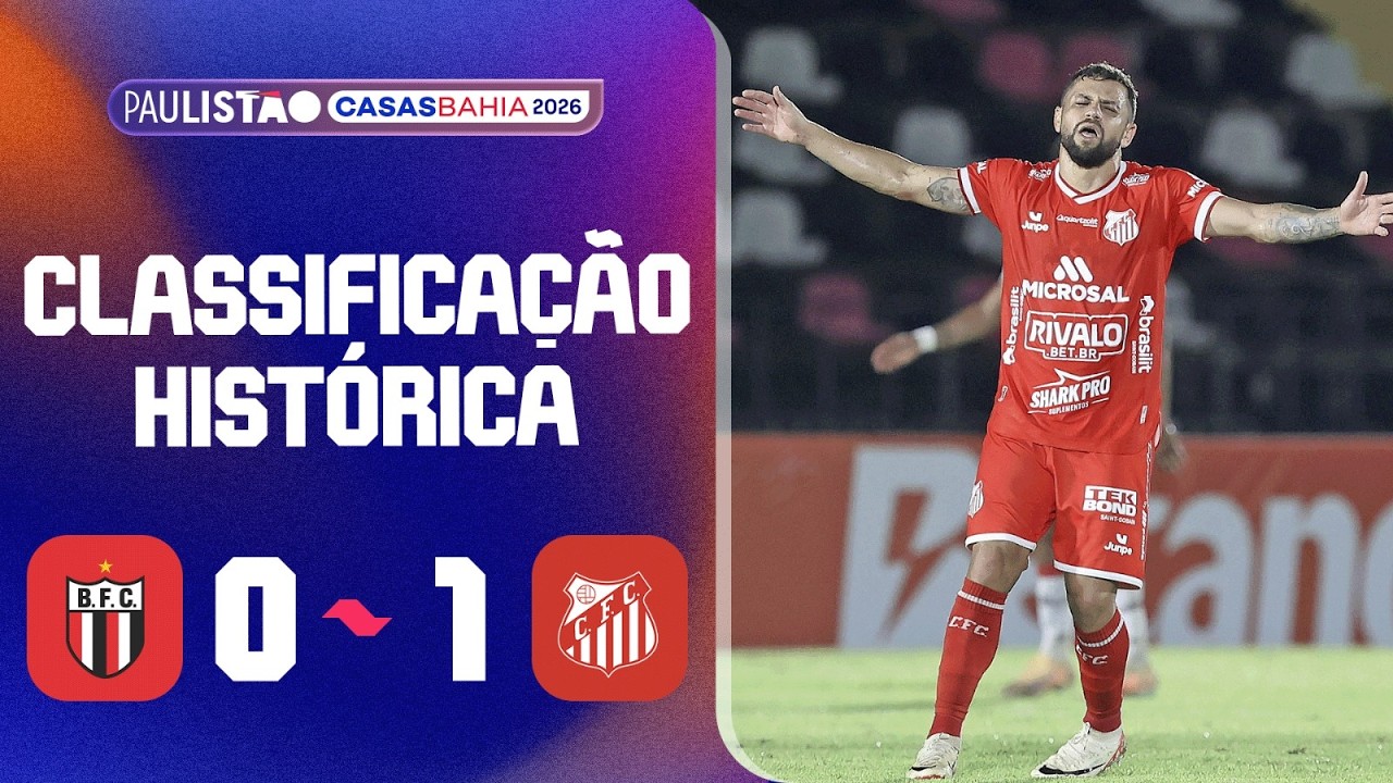 BOTAFOGO 0 X 1 CAPIVARIANO | MELHORES MOMENTOS | 8ª RODADA | PAULISTÃO CASAS BAHIA 2026