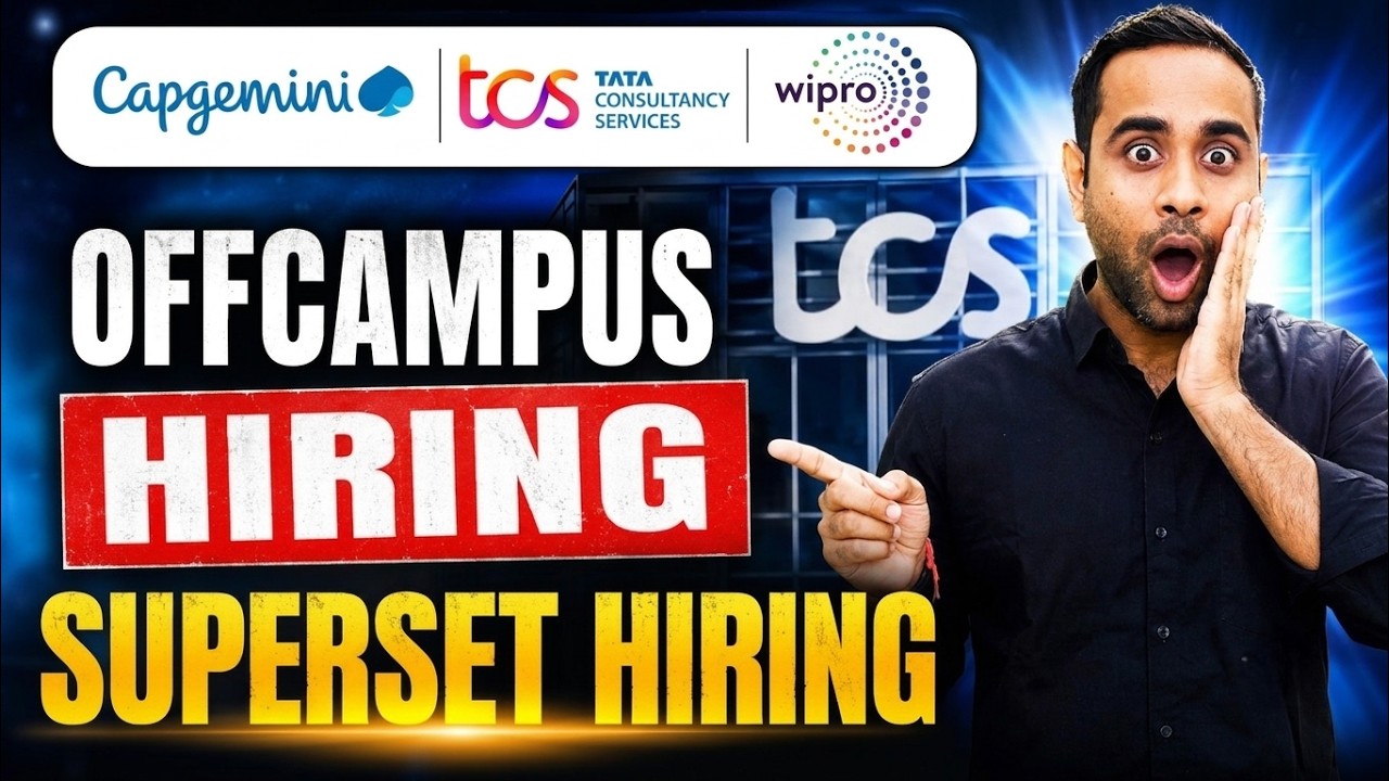 Найм в TCS, Capgemini и Wipro | Найм вне кампуса через Superset