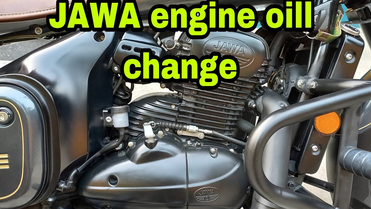 how to change jawa engine oil ? full detail