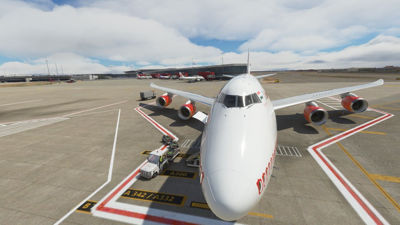 (4K) Full Flight - Kathmandu to New Delhi - Air India 747-8i (Concept) - Microsoft Flight Simulator