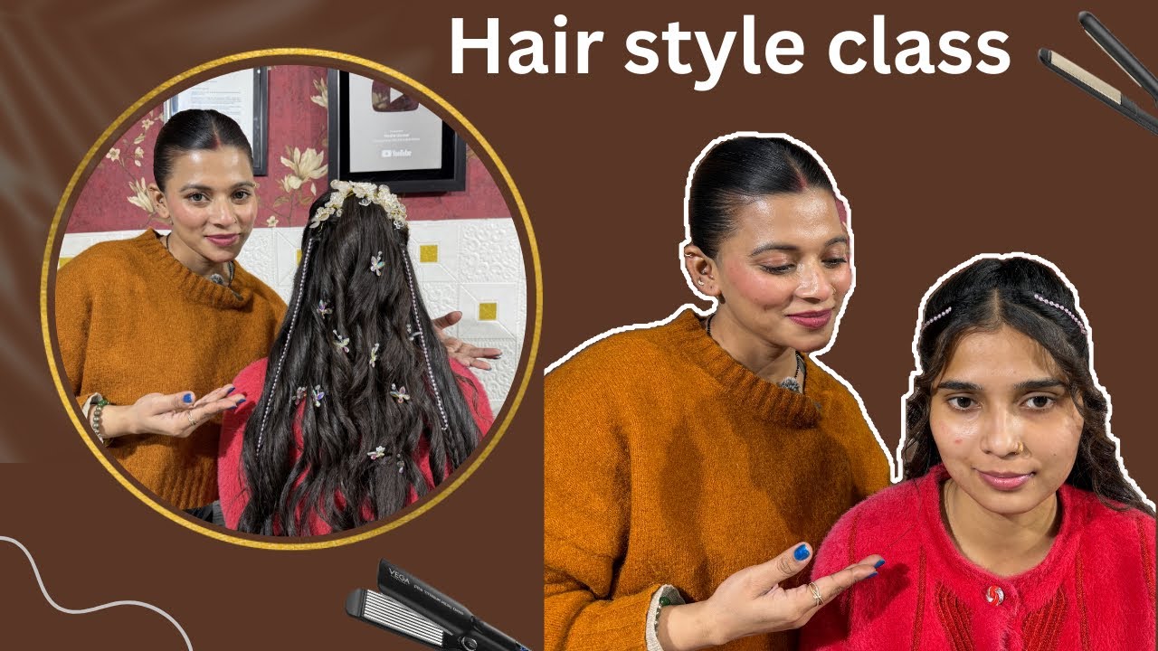 Free 30 Days Professional Beauty Parlour Course With Certificate घर बैठे शिखे Party hair style..￼
