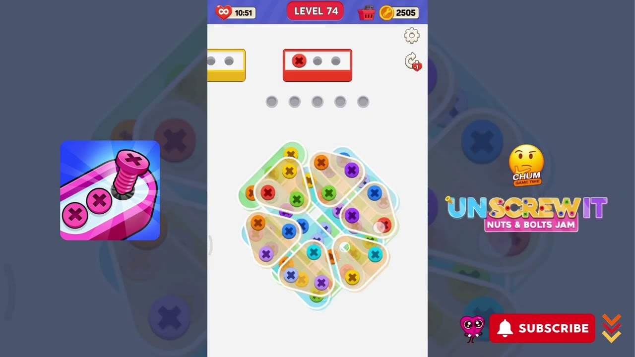 Screw Out: Jam Puzzle - Level 74 - Gameplay walkthrough