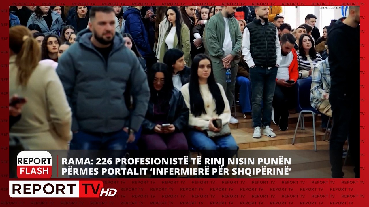 Flashi informativ në Report TV, ora 11:00, 16 Mars 2026