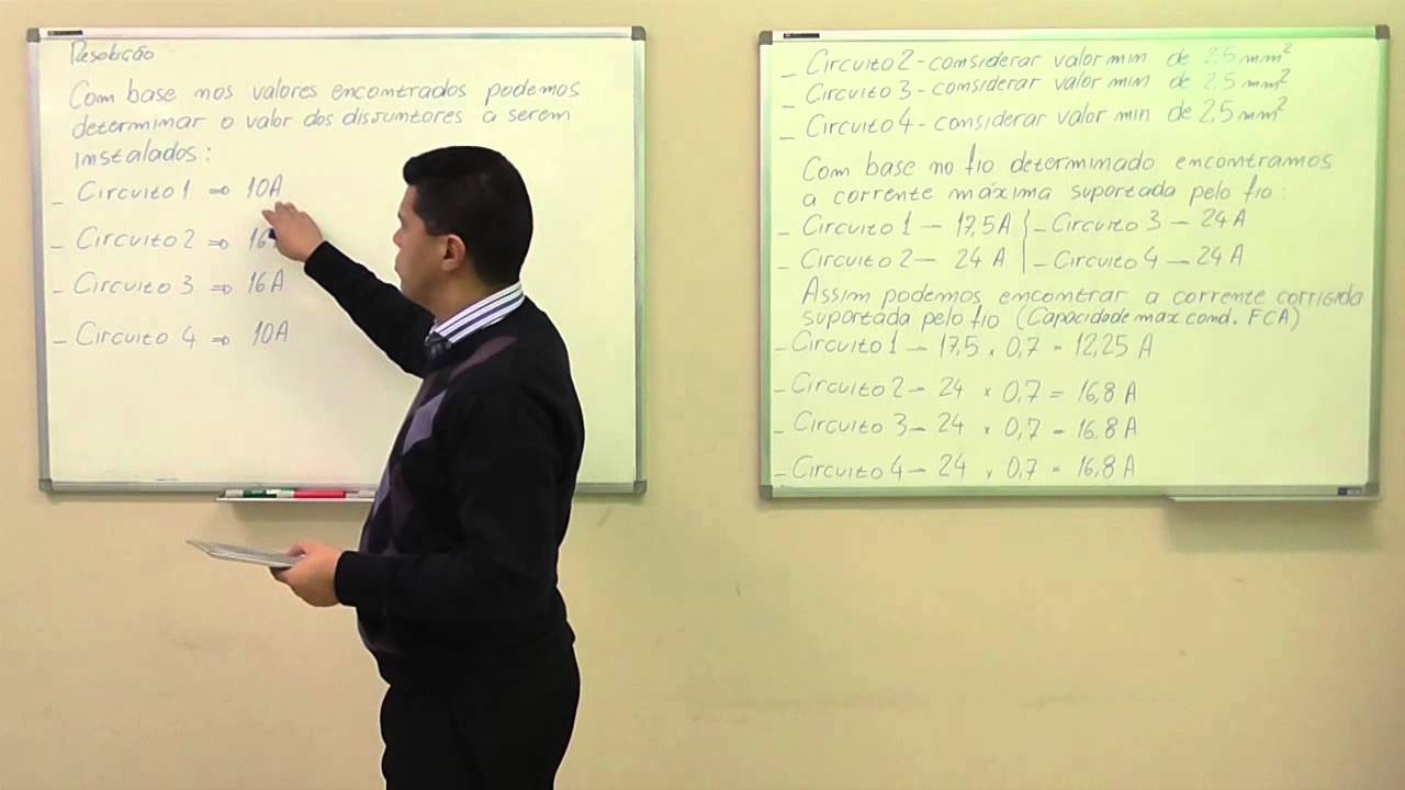 7   Questão Disjuntores dos circuitos   Instalações Elétricas