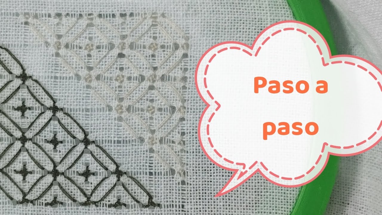 Calados paso a paso 🥰🪡🧵#embroidery#tutorial  #crochet 