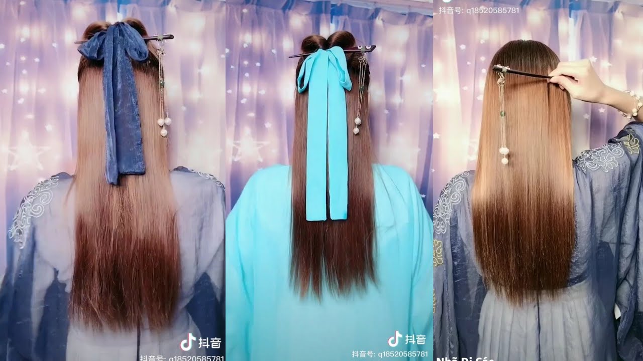 |TIK TOK|Hướng dẫn cách làm tóc cổ trang Trung Quốc 🇨🇳- Nhã Di Các
