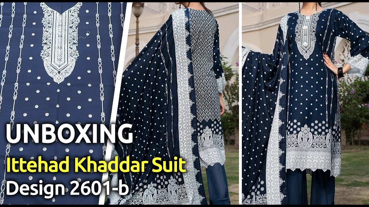 Latest&nbsp;ITTEHAD&nbsp;Winter Collection 2019 | Pakistani Stitched Winter Suits | Design 2601-B