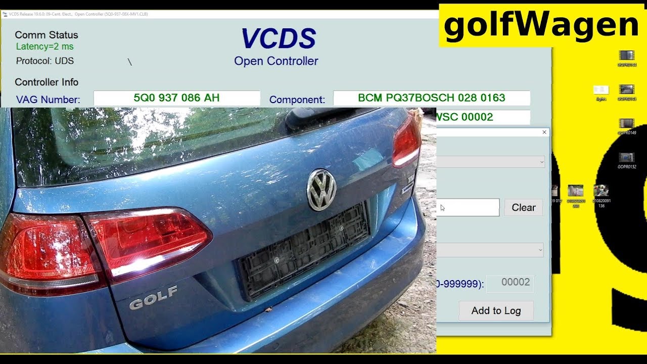 VW Golf 7 LED reverse lights change