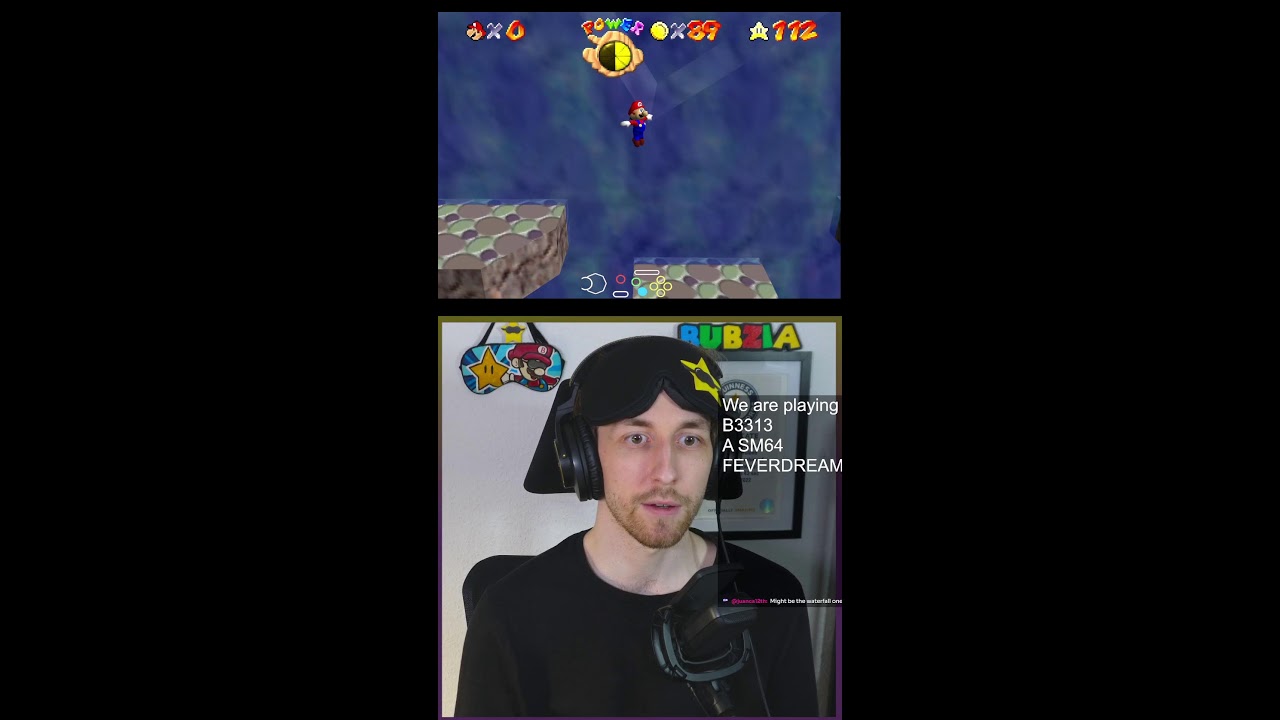 BLINDFOLDED SM64 Speedruns and B3313! | VERTICAL STREAM #shorts
