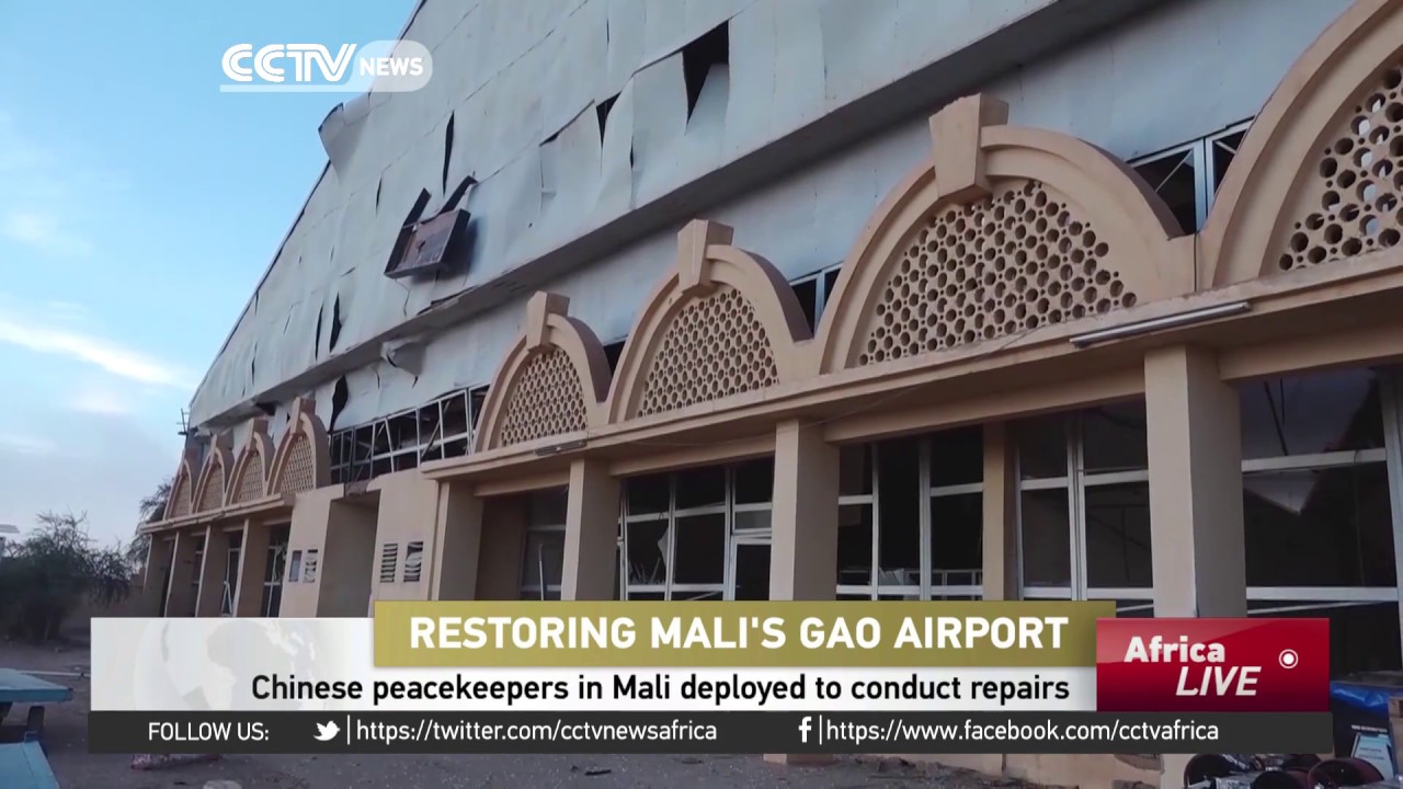 Chinese peacekeepers in Mali deployed to conduct repairs at the Gao airport