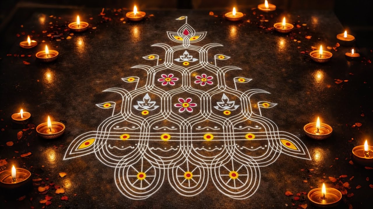 Sankranthi ముగ్గులు, beautiful rangoli design, easy rangoli design