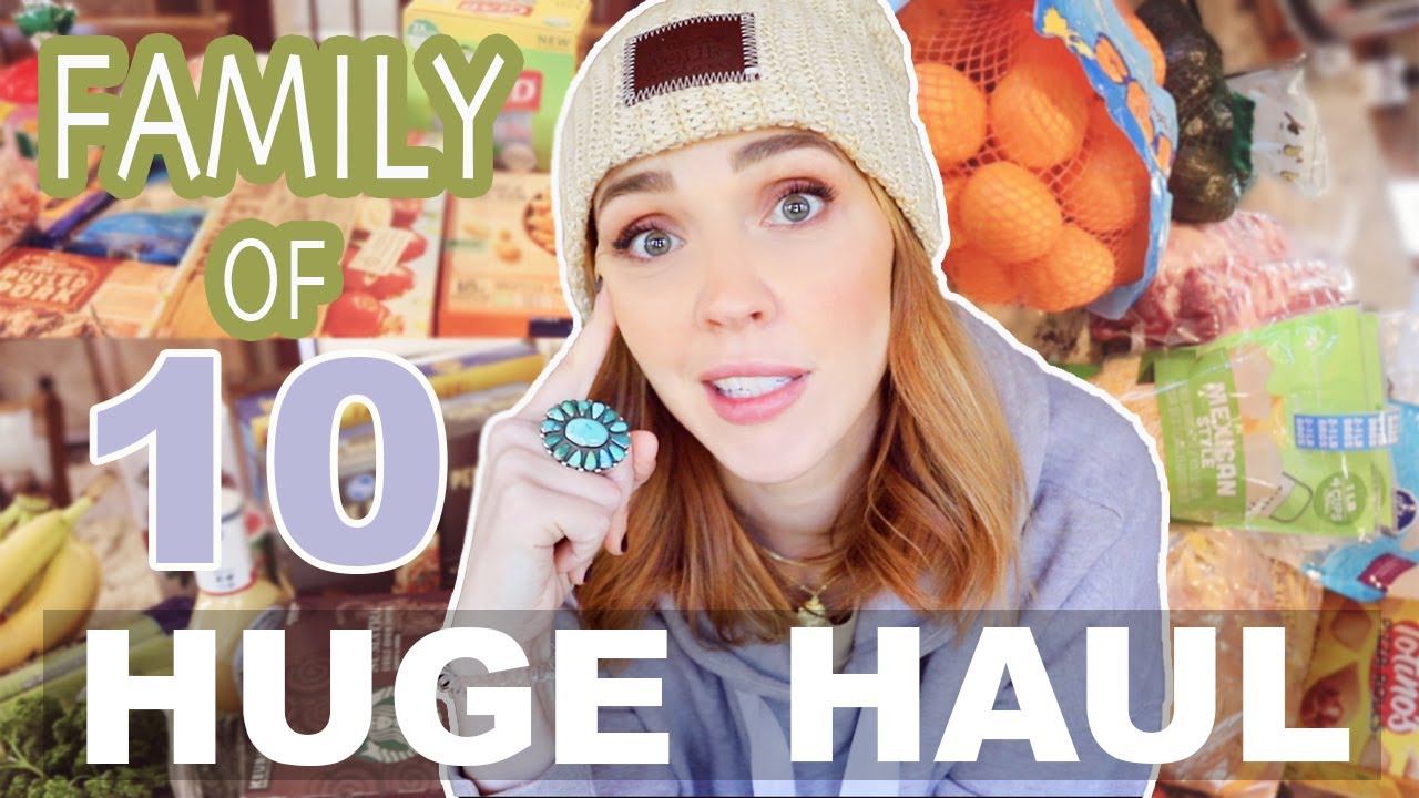 HUGE GROCERY HAUL for a Family of 10 + Meal Plan \\ Sams Club + Kroger