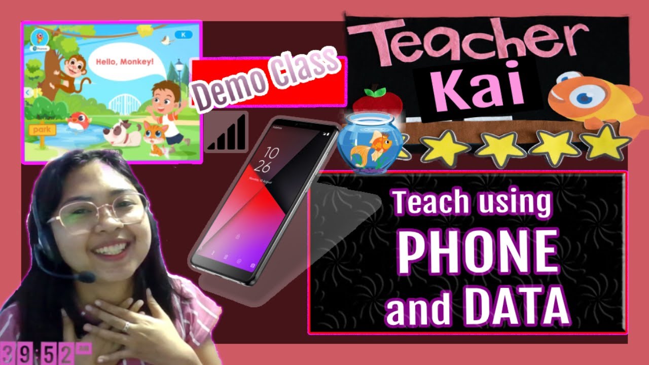Palfish ONLINE Tutor using PHONE (actual demo class: how to pass?)