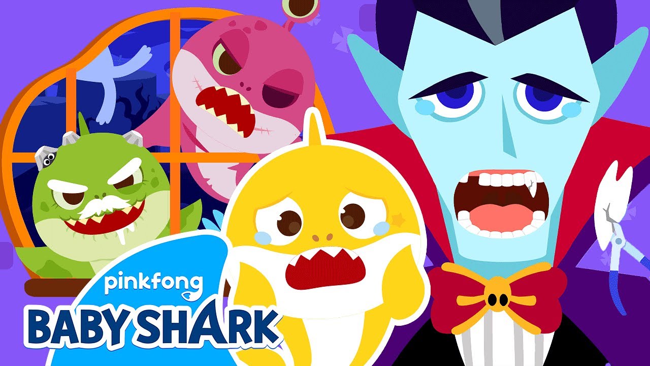 Zombie Shark Family and Vampire Visits the Dentist! | +Compilation | Halloween | Baby Shark Official