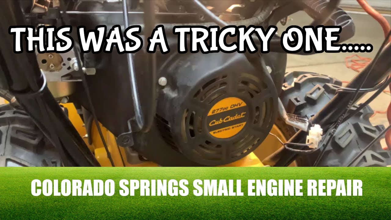 Cub Cadet Snowblower Won't Start Small Engine Repair