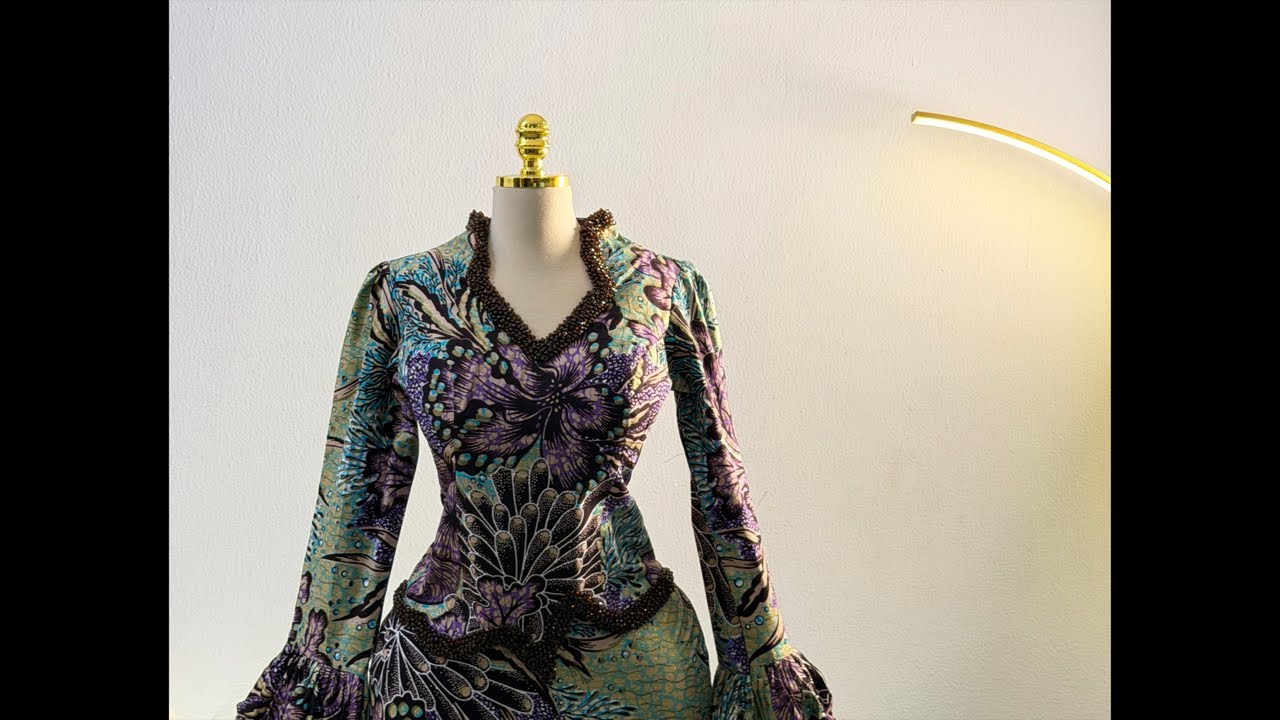 how to cut and sew sew straight dress with collar