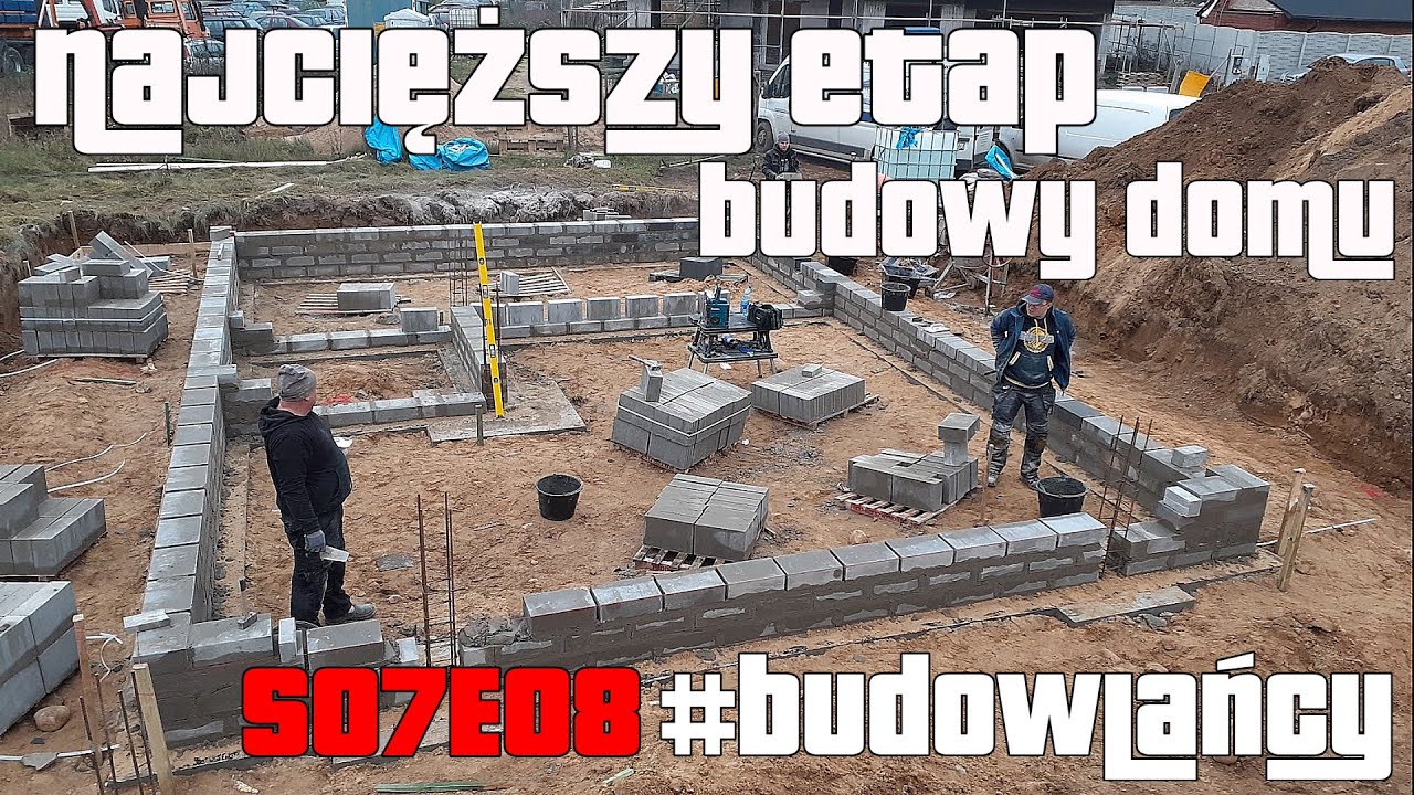 S07E08 | Najcięższy etap budowy domu | Fundament pod schody | #budowlańcy #seriacldzienny #farys.pl