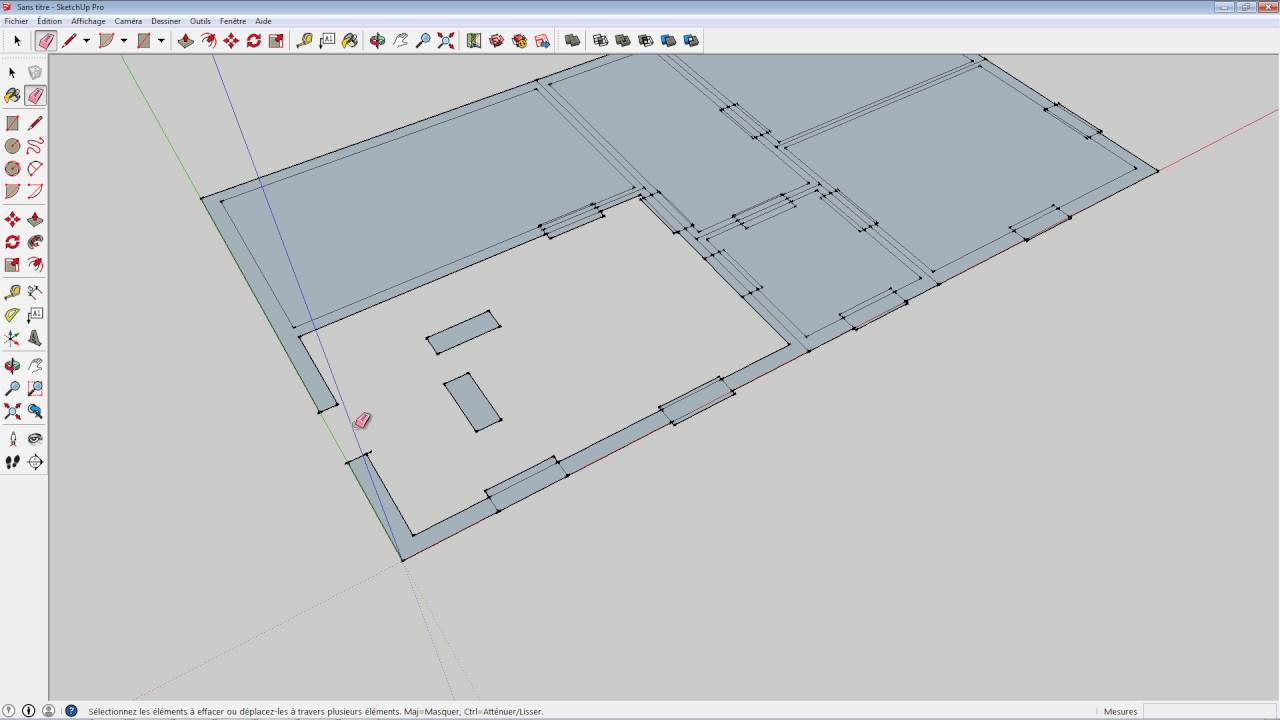 Sketchup - Comment créer une villa ou maison (parite1)