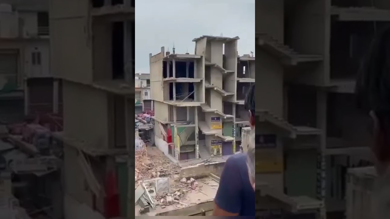 shop destroyed by government in kotputli...