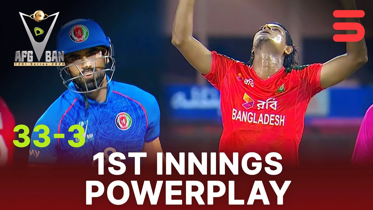 1st Innings Powerplay | Afghanistan vs Bangladesh | T20I Series 2025 | Match 01 | ACB | 311K