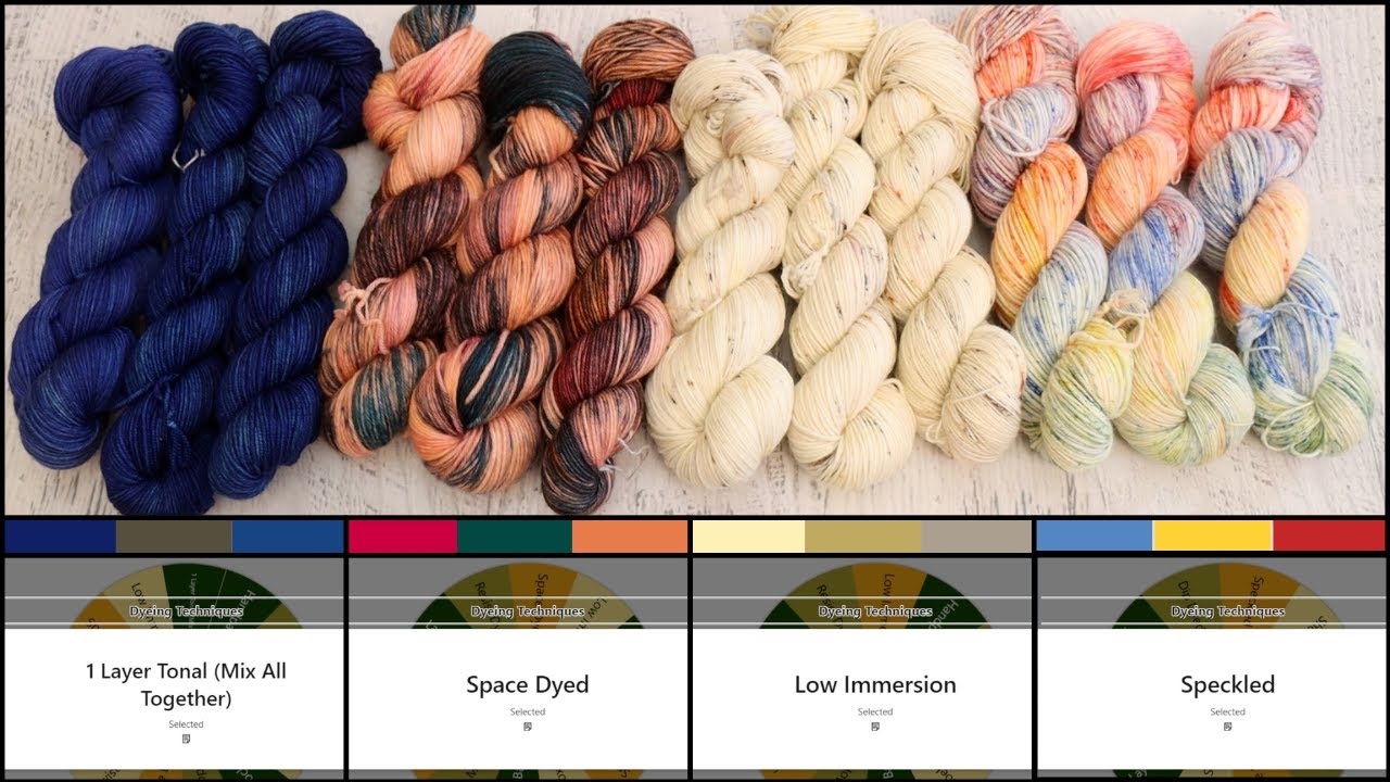 Mystery Yarn Colorways Livestream Recap! Randomly Picking Dyeing Techniques and Colors (July 2023)