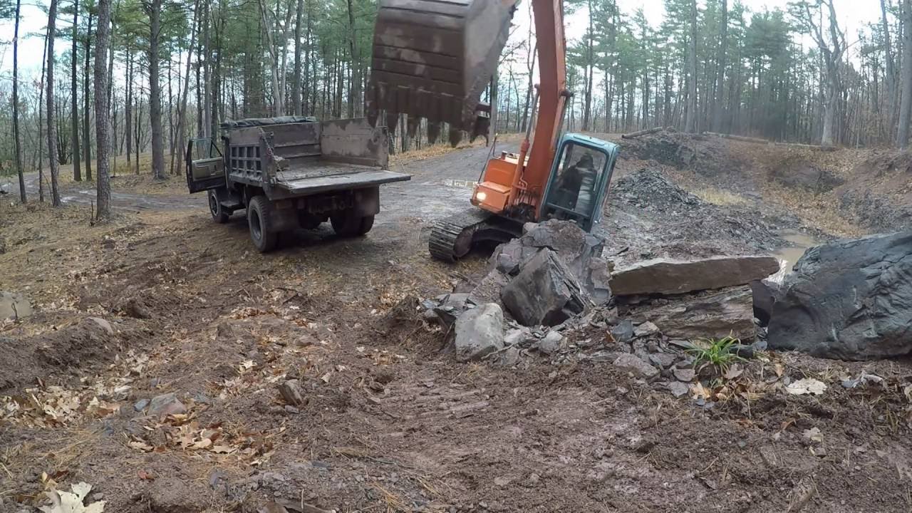 Moving boulders and making wall