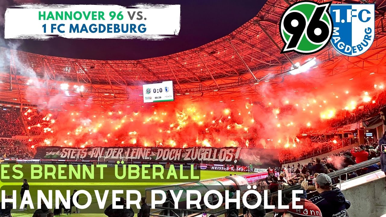 HANNOVER BRENNT AB!!! PYROWAHNSINN!!! / Hannover 96 vs. 1. FC Magdeburg / FANPRIMUS STADIONVLOG